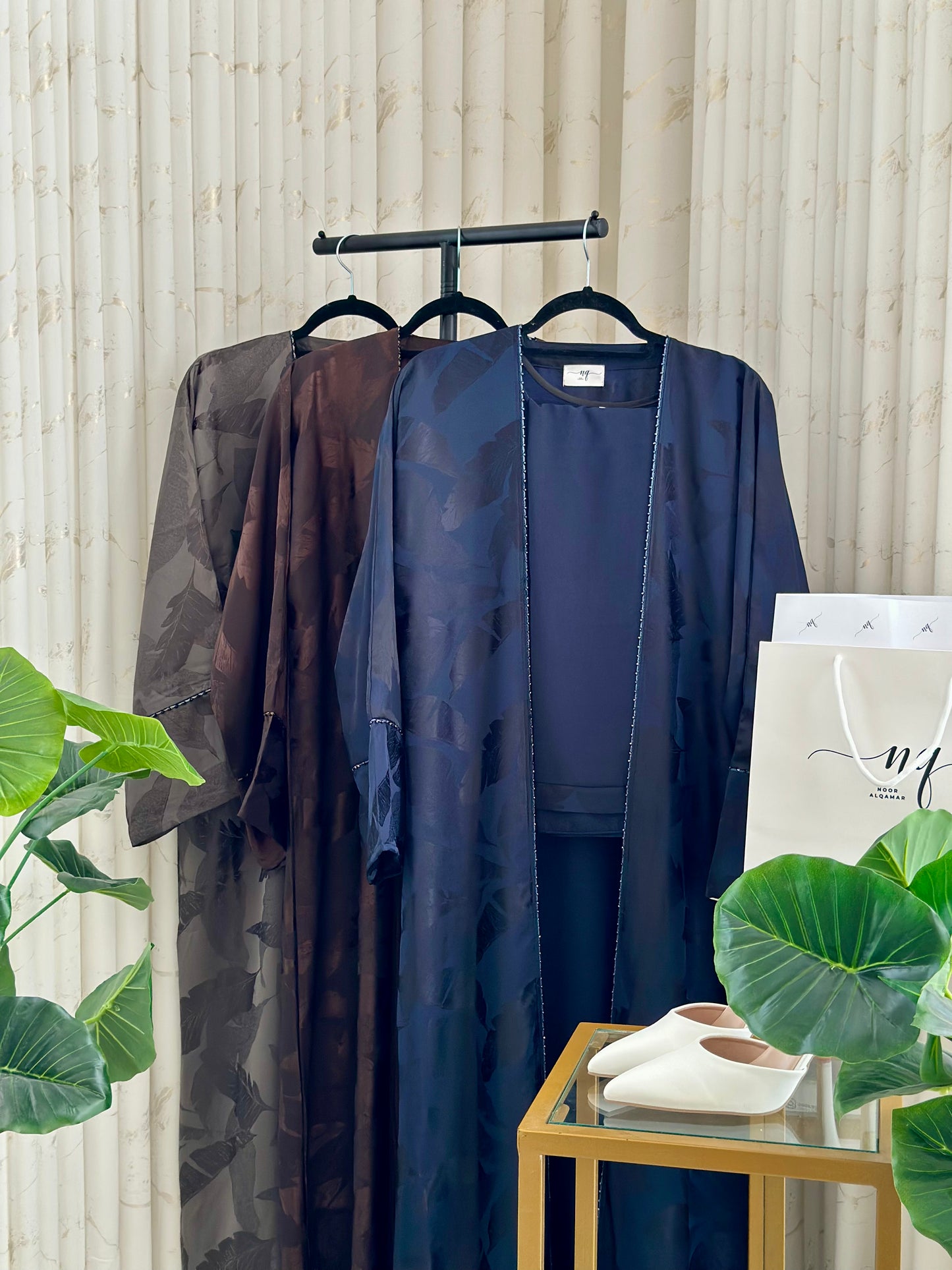 Oxford Blue Abaya Set - NQ08
