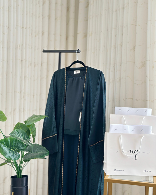Midnight Green Abaya Set - NQ05