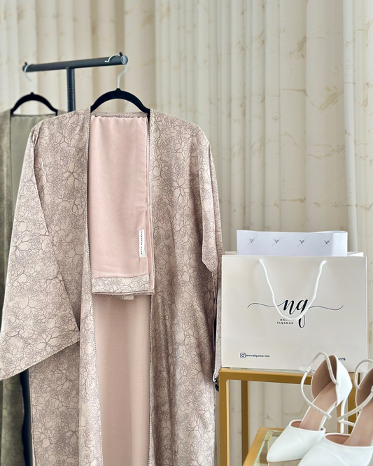 Desert Rose Abaya Set - NQ04